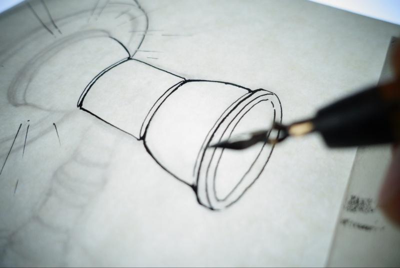 photo of ink drawing